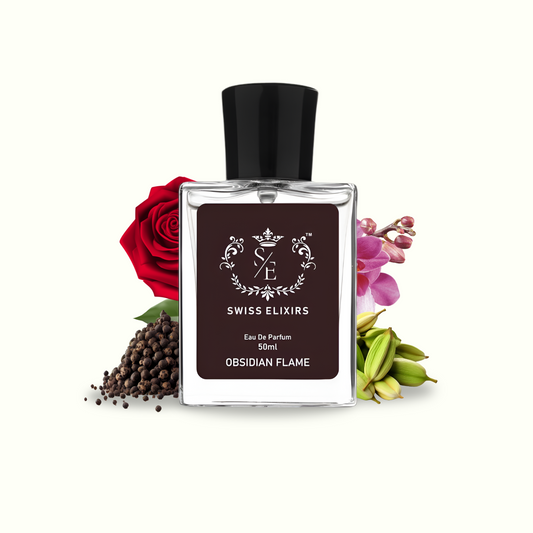 Obsidian Flame-Dark Woods and Spice Ignited in a Rich,Fiery Composition